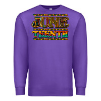 Purple juneteenth Premium Sweatshirt - NancyCooperArtShop