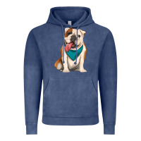 Vintage Denim english bulldog Vintage Hoodie - Artiststas
