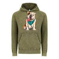 English Bulldog Vintage Hoodie | Teevron