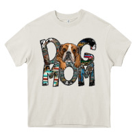 Cream dog mom Heavy Core Tee - SublimationCraftShop