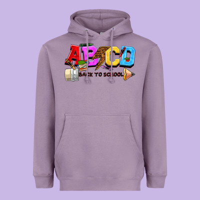 Abcd Back To School Heavyweight Hoodie Designed By Nancycooperartshop