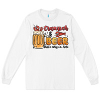 White crawfish and beer that's why i'm here Long Sleeve Tee - MaliasSmallBusiness