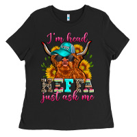 Black i'm head heffa just ask me Ladies Tee - Zillion Design Studio