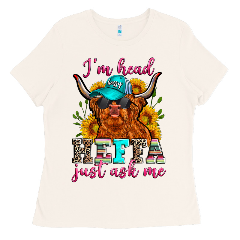 I'm Head Heffa Just Ask Me Ladies Tee by Zillion Design Studio | Teevron