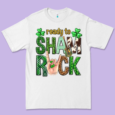 Ready To Shamrock St. Patrick's Day Premium Tee Designed By Neo Western