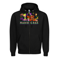 Black my first mardi gras Zipper Hoodie - LillyAllenDesigns