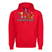 Red my first mardi gras Zipper Hoodie - LillyAllenDesigns