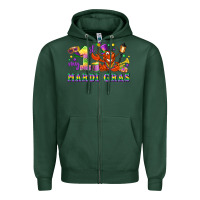 Sports Green my first mardi gras Zipper Hoodie - LillyAllenDesigns