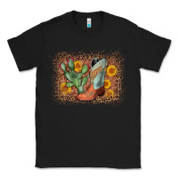 Black cowboy boots cactus leopard Classic Tee - AdoDesignShop
