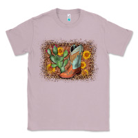 Lilac cowboy boots cactus leopard Classic Tee - AdoDesignShop