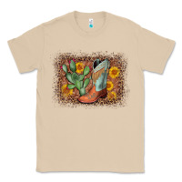 Mushroom cowboy boots cactus leopard Classic Tee - AdoDesignShop