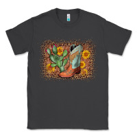 Smoke cowboy boots cactus leopard Classic Tee - AdoDesignShop