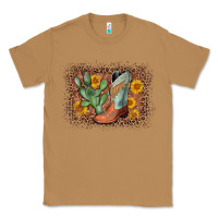 Toasted Coconut cowboy boots cactus leopard Classic Tee - AdoDesignShop