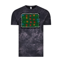 Cloud Black christmas buffalo plaid and lights background Vintage Tee - AdoDesignShop