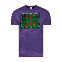 Cloud Purple christmas buffalo plaid and lights background Vintage Tee - AdoDesignShop