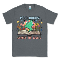 Charcoal Heather book lover Classic Tee - MaliasSmallBusiness