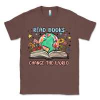 Chestnut book lover Classic Tee - MaliasSmallBusiness