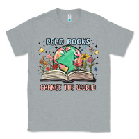 Heather Grey book lover Classic Tee - MaliasSmallBusiness