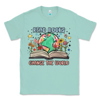 Seafoam book lover Classic Tee - MaliasSmallBusiness