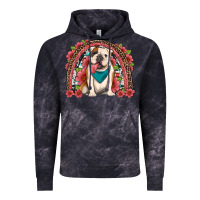 Cloud Black english bulldog floral rainbow Vintage Hoodie - Artiststas