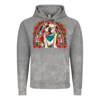 Cloud Rock english bulldog floral rainbow Vintage Hoodie - Artiststas