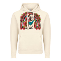 Vintage Artic english bulldog floral rainbow Vintage Hoodie - Artiststas