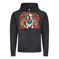 Vintage Black english bulldog floral rainbow Vintage Hoodie - Artiststas