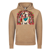 Vintage Coffee english bulldog floral rainbow Vintage Hoodie - Artiststas