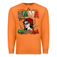 Carrot La Mama Mas Chingona Premium Sweatshirt - texasbilliewilder