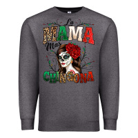 Charcoal Heather La Mama Mas Chingona Premium Sweatshirt - texasbilliewilder