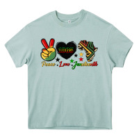 Peace Love Juneteenth 1865 Heavy Core Tee | Teevron