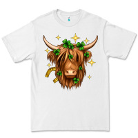 White St. Patrick's Day Highland Cow Premium Tee - Neo Western