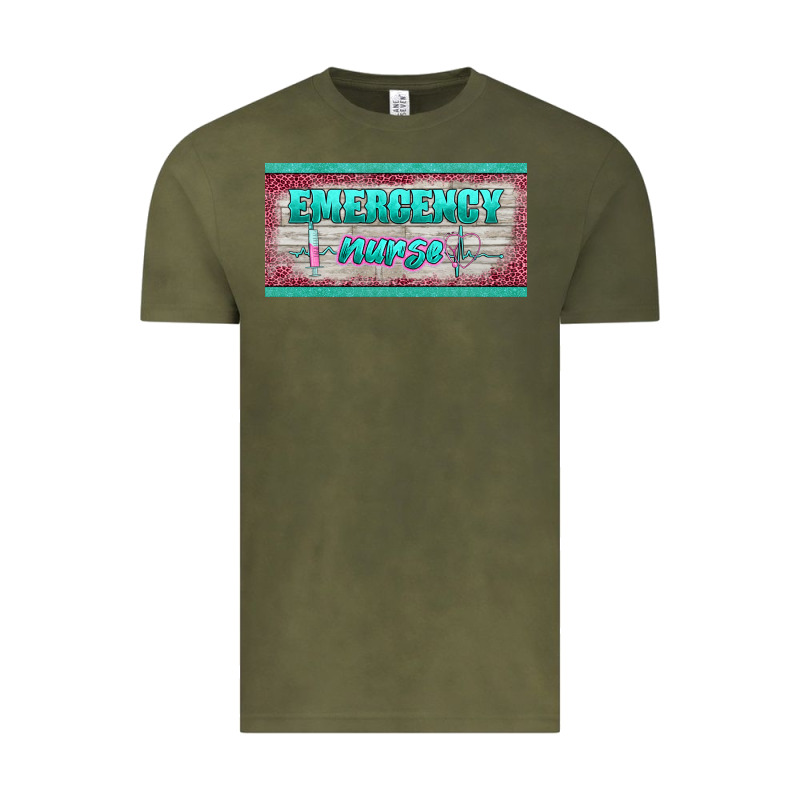 Western Emergency Nurse License Plate Template Vintage Tee by BarkalooDesign | Teevron