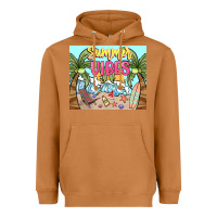 Meerkat summer vibes Heavyweight Hoodie - NancyCooperArtShop