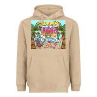 Mushroom summer vibes Heavyweight Hoodie - NancyCooperArtShop