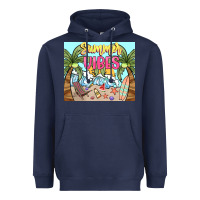 Navy summer vibes Heavyweight Hoodie - NancyCooperArtShop