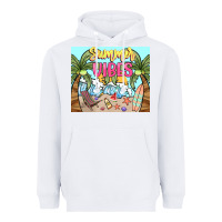 White summer vibes Heavyweight Hoodie - NancyCooperArtShop