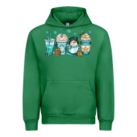 Emerald winter coffee cups Urban Hoodie - OliviaCreatesArt