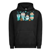Pigment Black winter coffee cups Urban Hoodie - OliviaCreatesArt