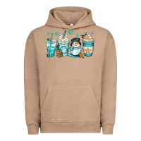 Pigment Burro winter coffee cups Urban Hoodie - OliviaCreatesArt