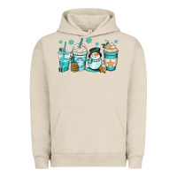 Pigment French Oak winter coffee cups Urban Hoodie - OliviaCreatesArt