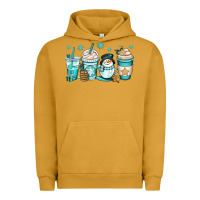 Pigment Peanut Butter winter coffee cups Urban Hoodie - OliviaCreatesArt