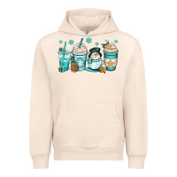 Sandshell winter coffee cups Urban Hoodie - OliviaCreatesArt