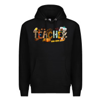 Black Fall Teacher Premium Hoodie - NancyCooperArtShop