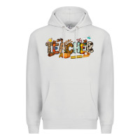 Dove Grey Fall Teacher Premium Hoodie - NancyCooperArtShop
