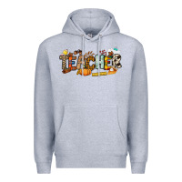 Heather Grey Fall Teacher Premium Hoodie - NancyCooperArtShop