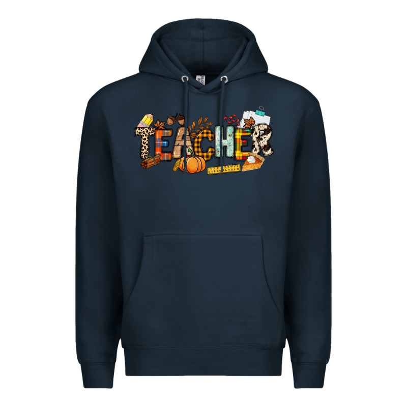 Fall Teacher Premium Hoodie by NancyCooperArtShop | Teevron