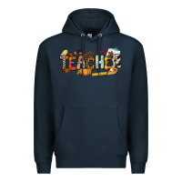 Navy Fall Teacher Premium Hoodie - NancyCooperArtShop