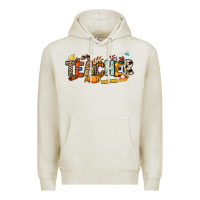 Oatmeal Heather Fall Teacher Premium Hoodie - NancyCooperArtShop