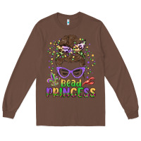 Chestnut bead princess messy bun mardi gras Long Sleeve Tee - MaliasSmallBusiness